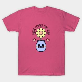 Here Comes The Sun Kawaii Cute Flower Pot T-Shirt